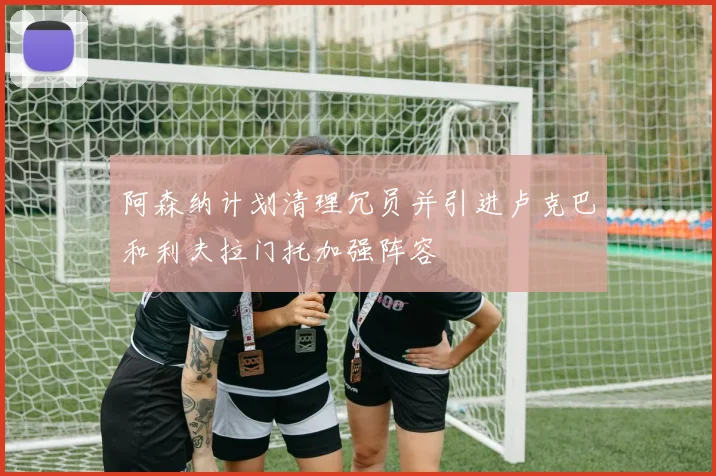 阿森纳计划清理冗员并引进卢克巴和利夫拉门托加强阵容